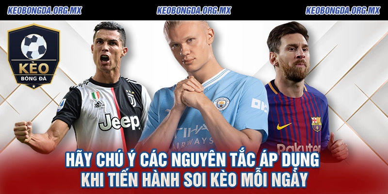 Hãy chú ý các nguyên tắc áp dụng khi tiến hành soi kèo mỗi ngày